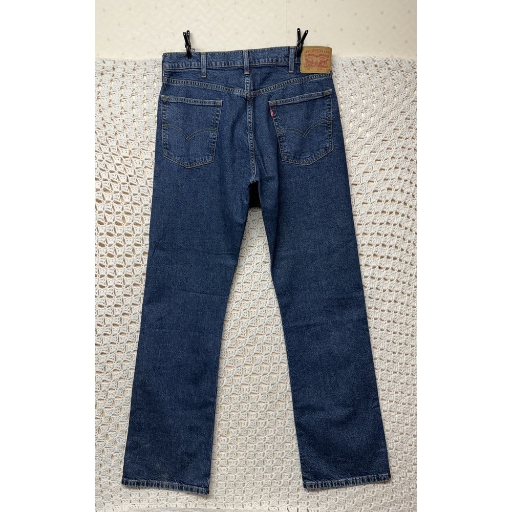 Levi's 517 Jeans Mes Tag 34x32 Fits 34x33 Blue Denim Bootcut Western Cowboy